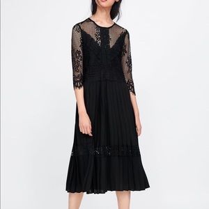 Beautiful Black Lace Zara Dress